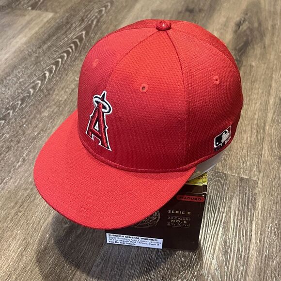MLB Los‎ Angeles Angels Hat Baseball Dad Cap Red MLB Youth Child Petite Women - Picture 1 of 9